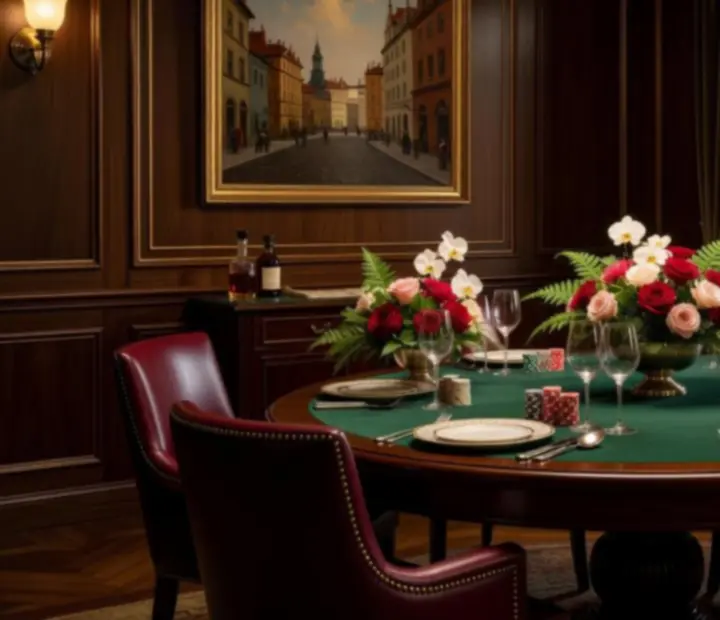 Privátní salonek v boutique hotelu připravený pro komorní společenský večer