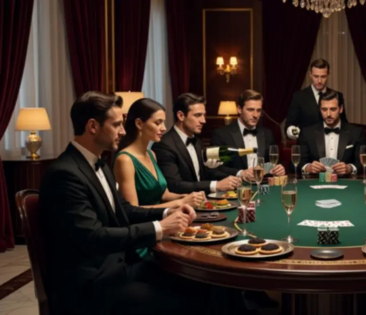 VIP privátní pokerový večer v elegantním salónku s prémiovým servisem
