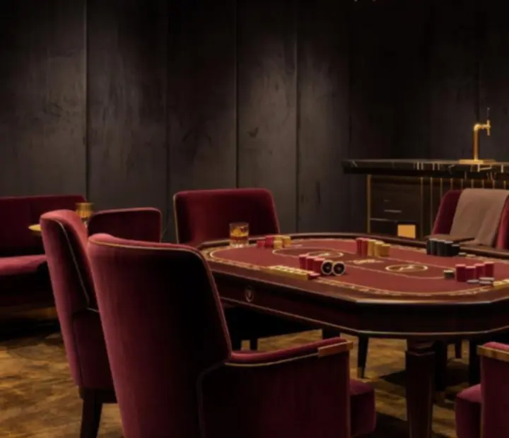 Exkluzivní lounge pro VIP společenský pokerový večer